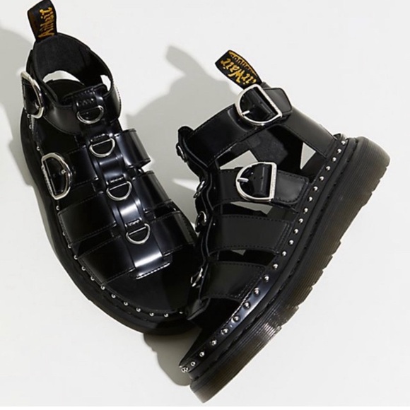 NEW MACKAYE HARDWARE LEATHER STRAP SANDALS - Picture 3 of 8